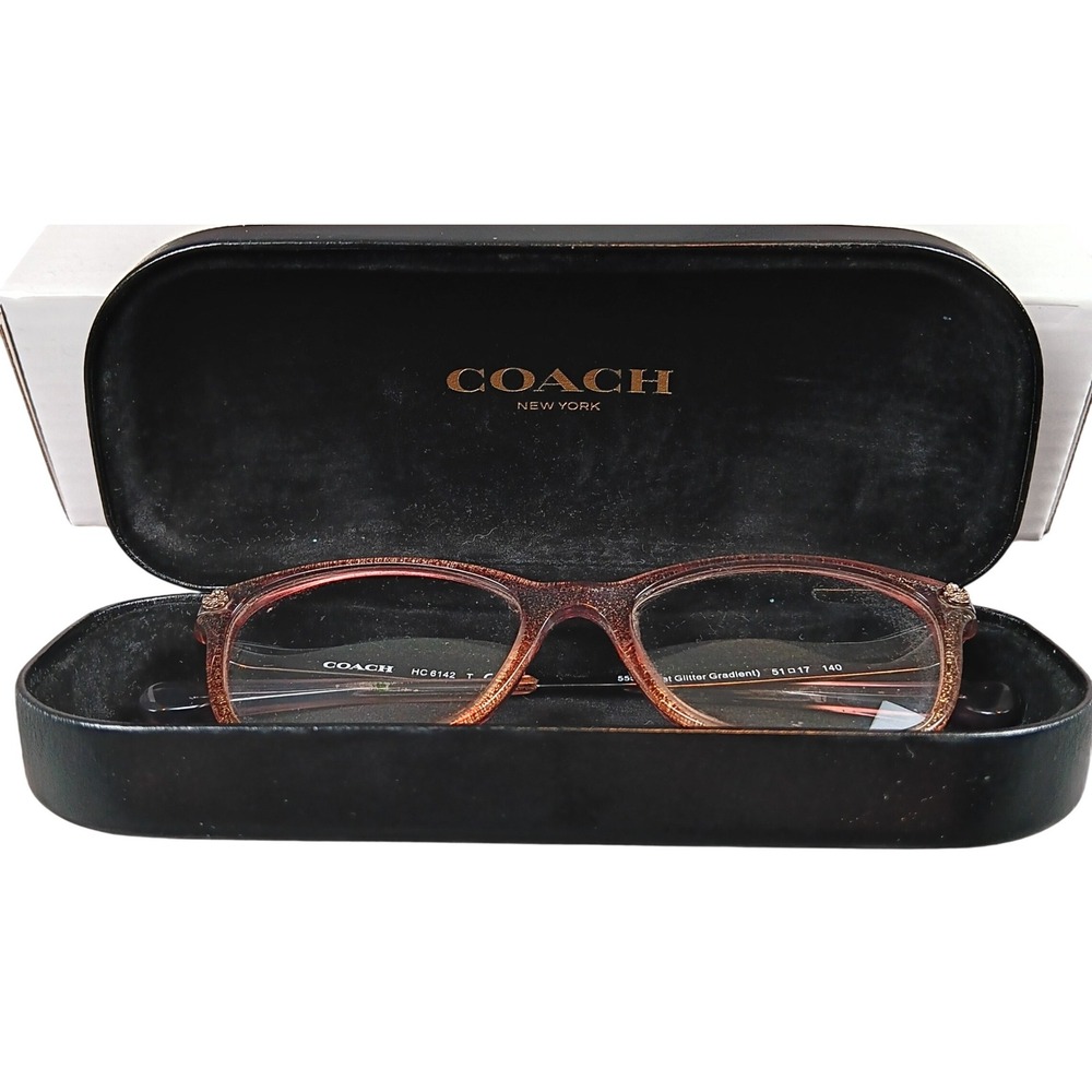 Coach HC6142 5554 Violet Glitter Gradient Eyeglasses‎ Frames Designer Glasses